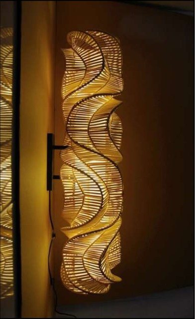 Woven wall light